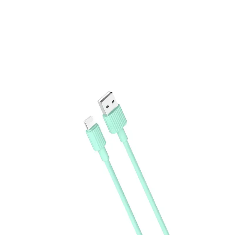XO cable NB156 USB - Lightning 1,0 m 2,4A green