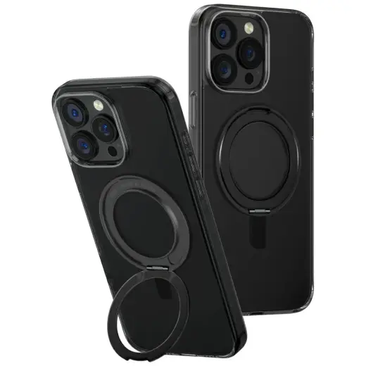 Case UNIQ Swivix for iPhone 16 Pro Max 360 Rotating Kickstand black