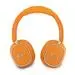 Guess Rectangle Metal Script Logo ENC Wireless Headphone Orange