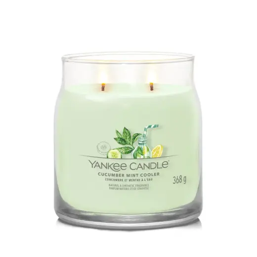Yankee Candle Signature Medium Jar Cucumber Mint Cooler 368 G