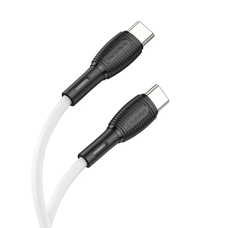 Borofone BX86 Advantage data transfer and charging cable | USB-C to USB-C | 60W | 1m | white
