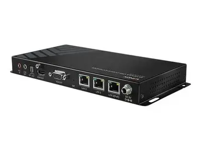 LINDY 4K HDMI & USB Over IP Extender - Receiver - video|audio|infrared|USB|serial extender - GigE, RS-232, USB 2.0, HDMI, VGA