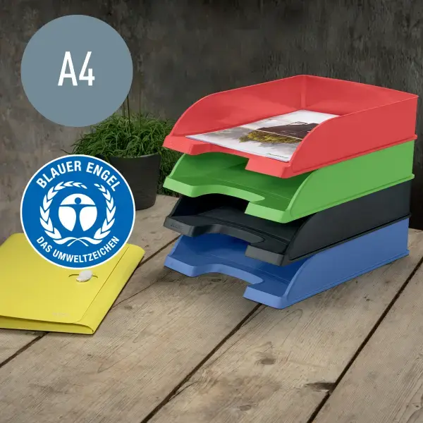 Dokumentu plaukts  Leitz Recycle, A4, zaļa