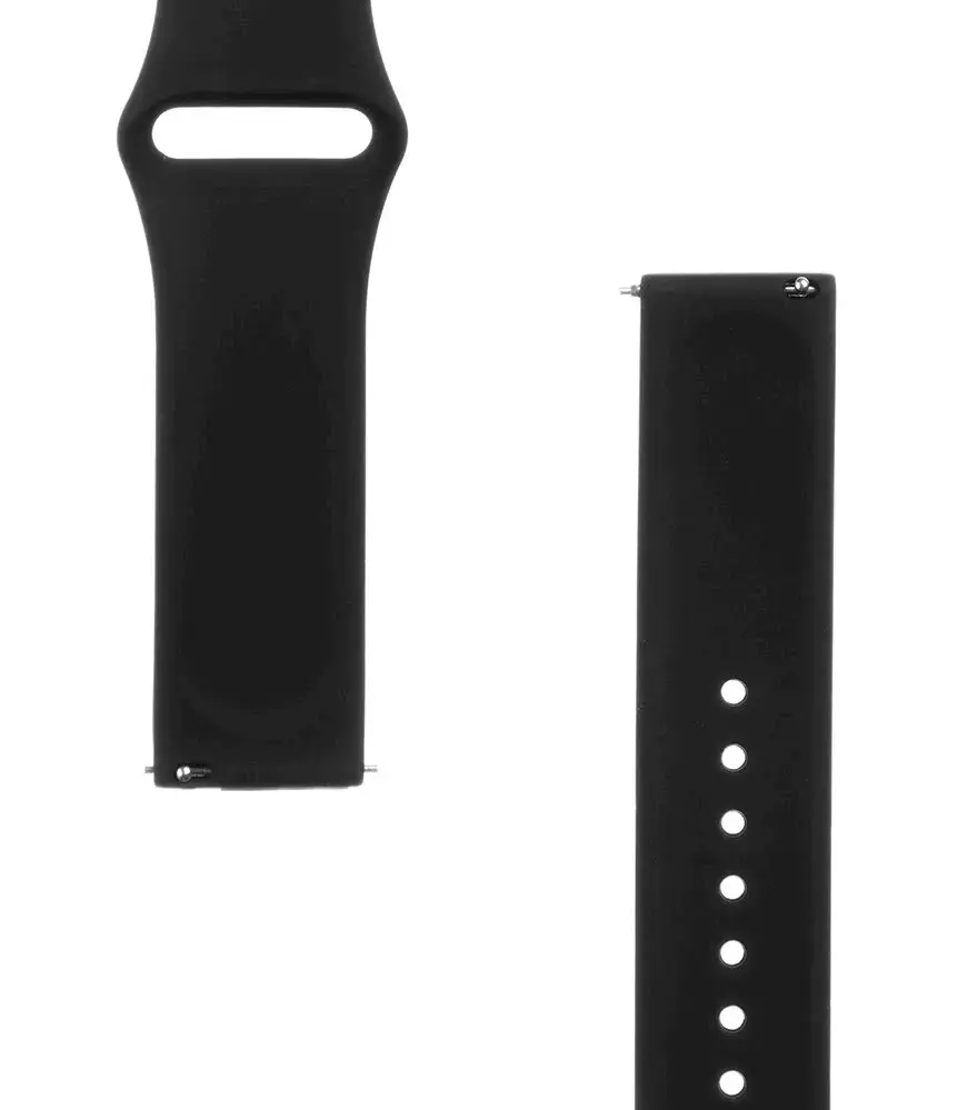 Tactical 432 universal smartwatch strap for (20 mm) | Silicone | black