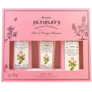 Accentra Rose & Orange Blossom Dr. Finlay`s Bath Care Set - Dárková sada koupelové péče