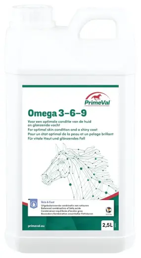 Zirgu piedevas : PrimeVal Omega 3-6-9. 2.5l