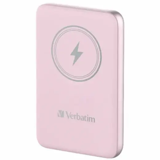 Verbatim Charge'n'Go external battery (powerbank) | 10000 mAh | 20W | USB-C, MagSafe | pink