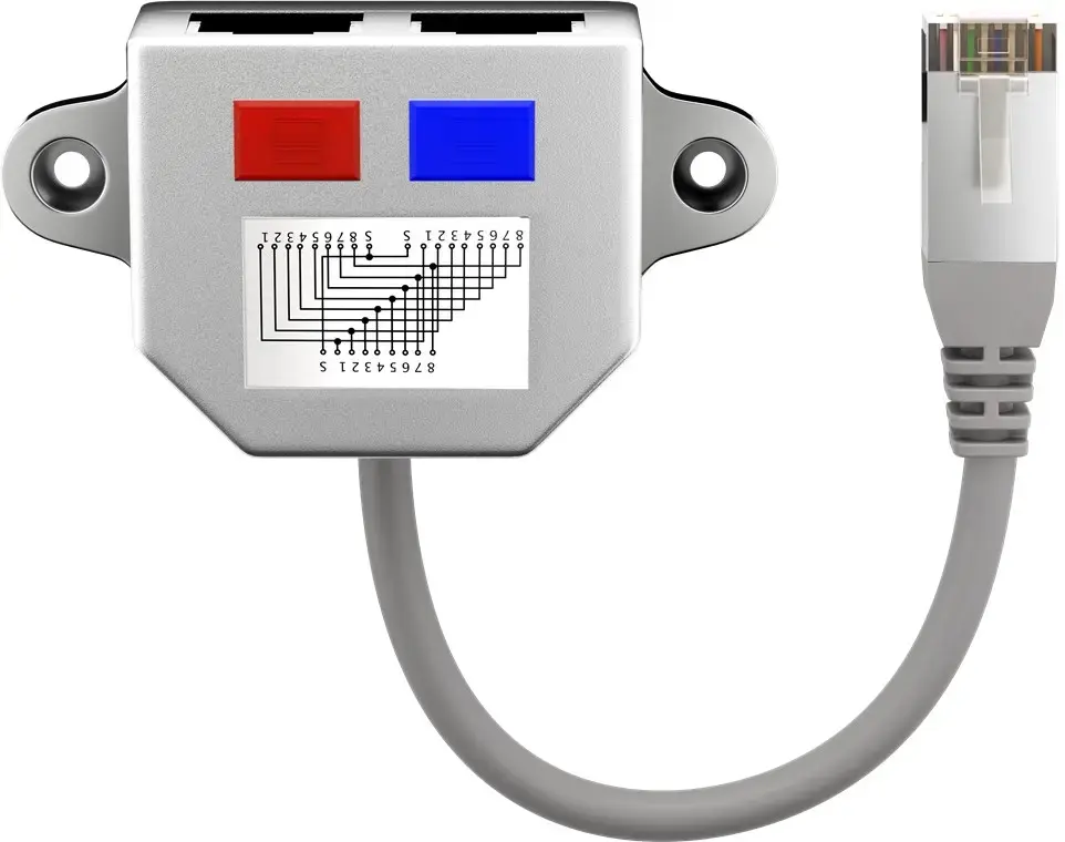 Goobay Cable Splitter (Y-adapter) RJ45 Connector