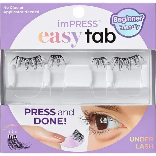 KISS, Ciglia Finte, Impress Easy Tab False Eyelashes (Ciglia Artificiali)