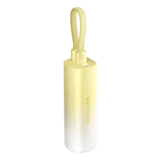 Vention FHWY0 external battery (powerbank) | 5000 mAh | 20W | USB-C, Lightning | yellow
