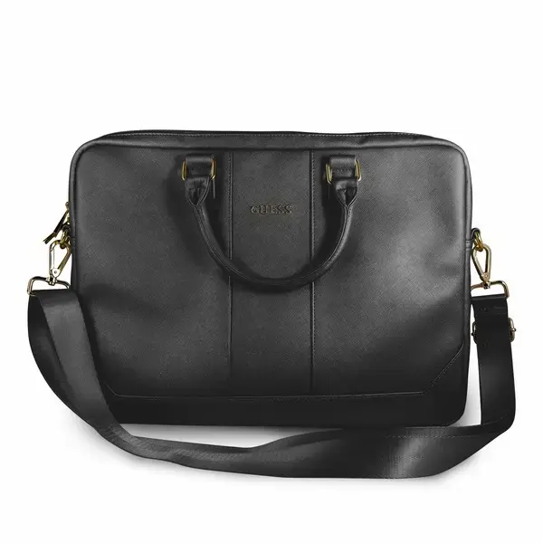 Guess Torba GUCB15TBK 16" czarna|black Saffiano