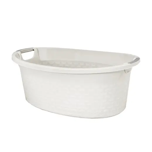 Bļoda ovāla Cotton 40L, balta
