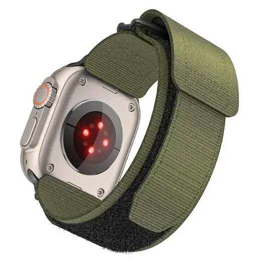 Forcell F-Design išmaniojo laikrodžio dirželis Apple Watch (38/40/41 mm) | nailoninis | žalias