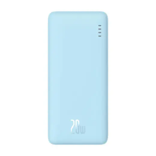 Baseus Airpow ārējais akumulators (powerbank) | 10000 mAh | 20W | USB-C, USB-A, Micro USB | zils