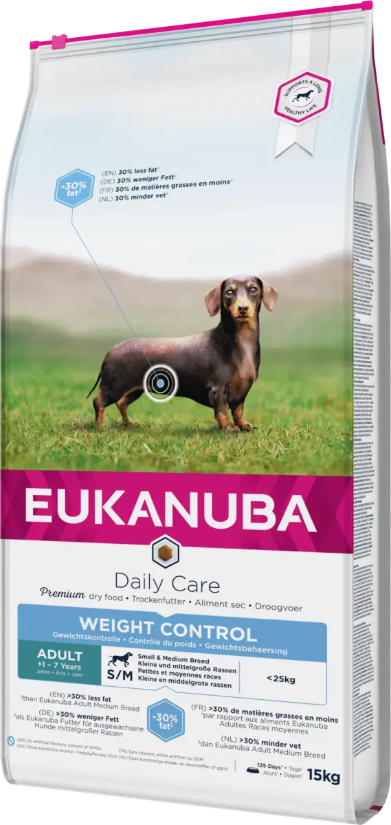 Dry food for dogs - Eukanuba Adult Medium Chicken Light, 15 kg