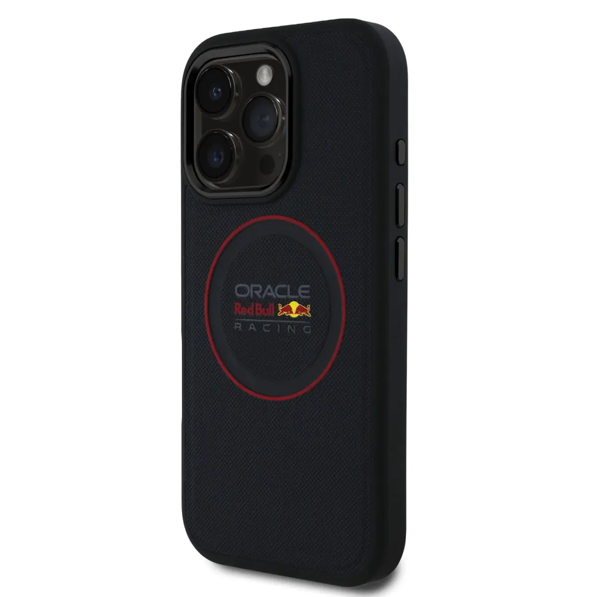 Red Bull PU Leather Red Ring phone case for iPhone 16 Pro Max navy with MagSafe support