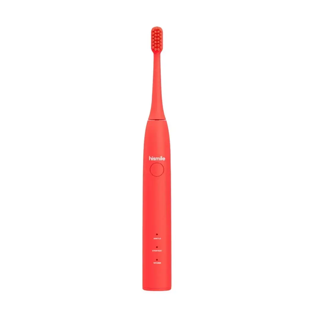 Hismile, Hismile, Sonic Toothbrush, Bright Red, 3 Modes