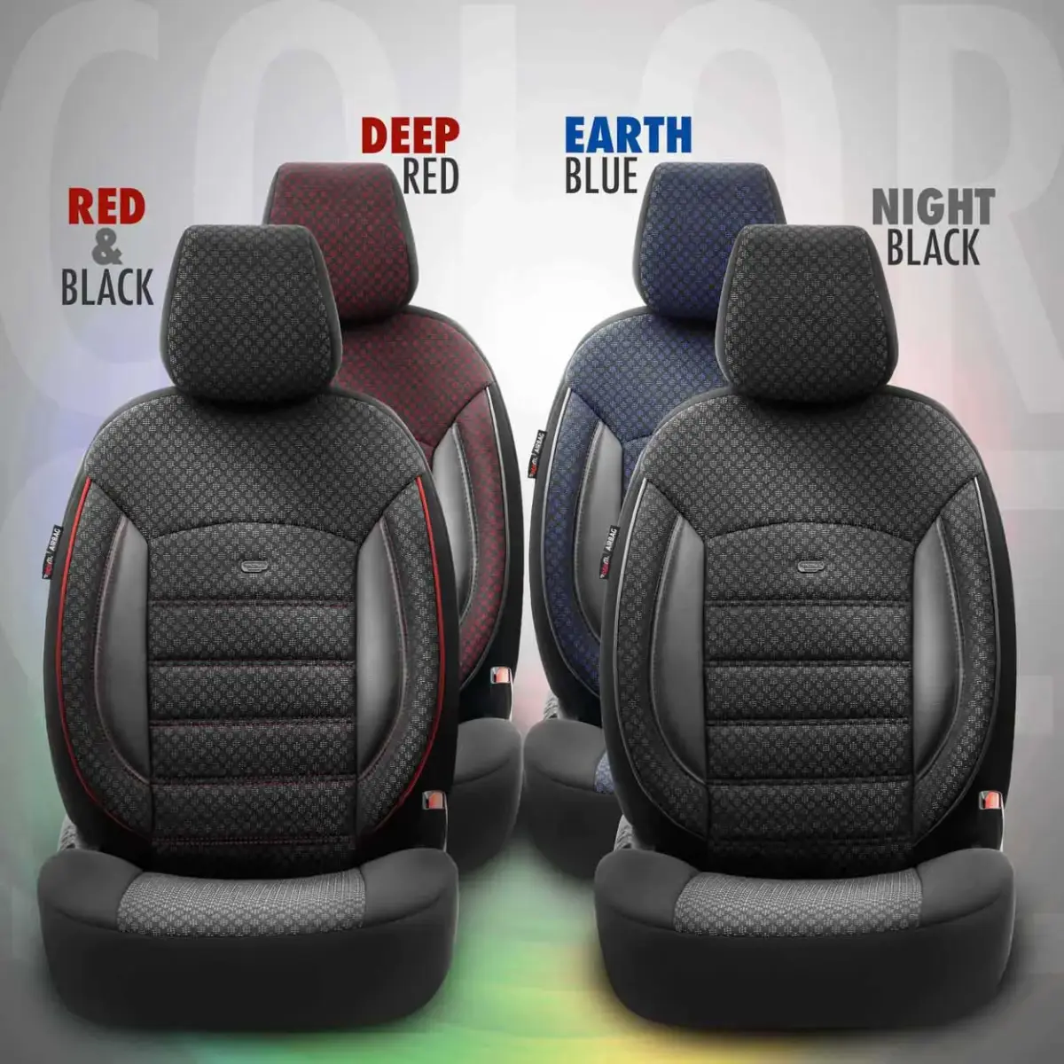 Car seat covers set OTOM SPORT PLUS 103 BURGUNDY NZ