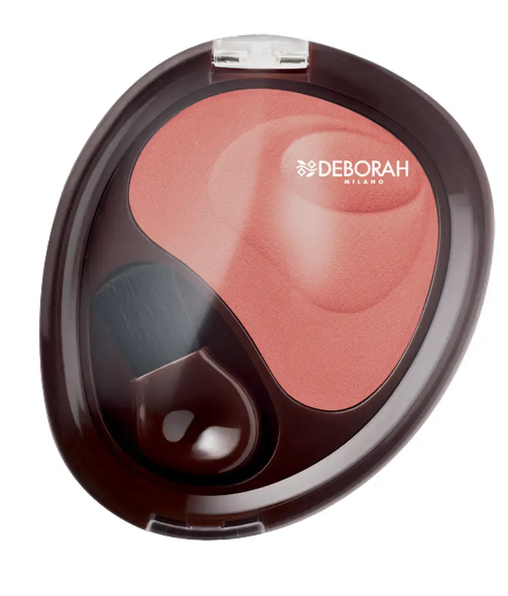 Deborah, Natural, Matte Finish, Blush Compact Powder, 6, Mahogany, 6 g *Tester