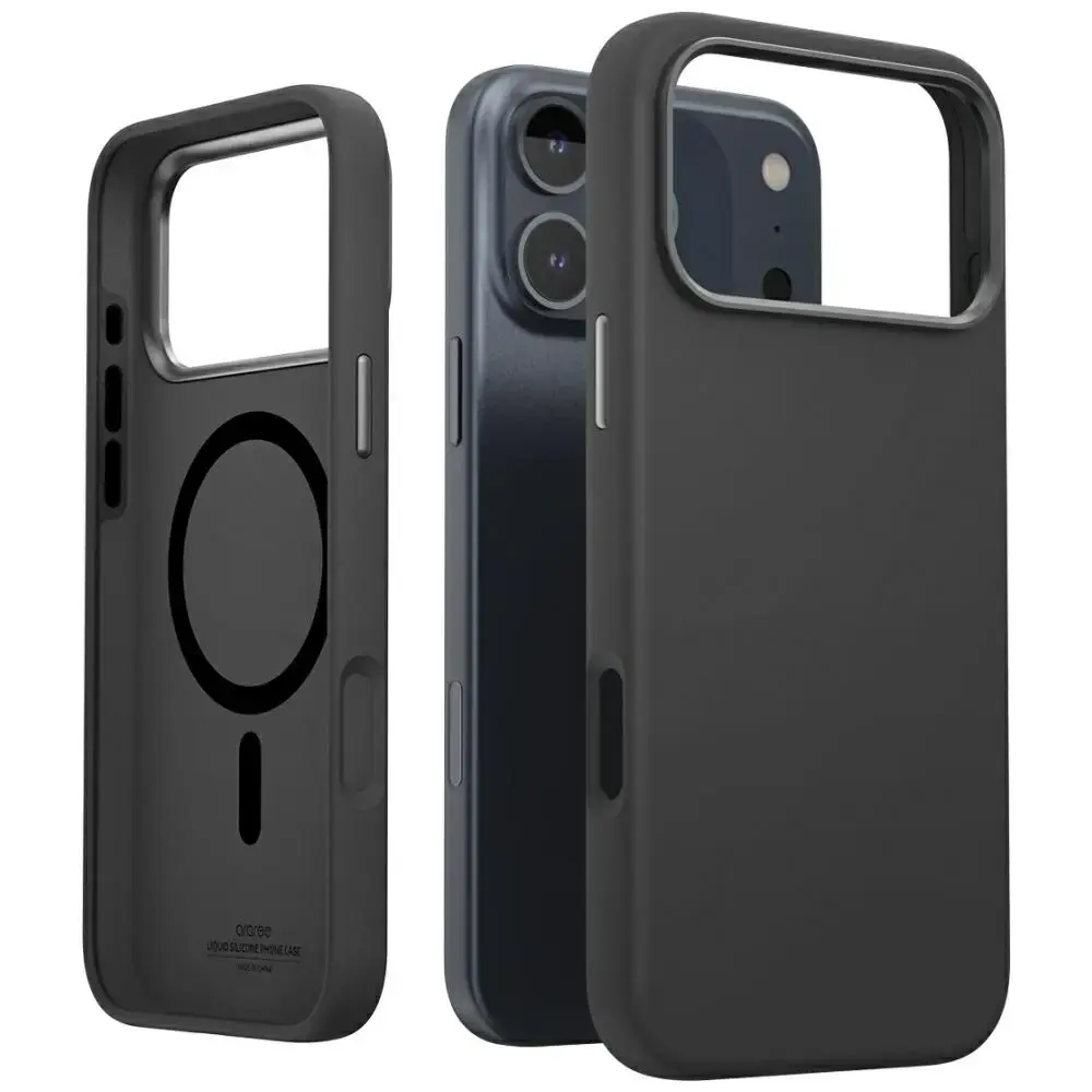 Araree Typo Skin M maciņš ar MagSafe atbalstu telefonam iPhone 17 Pro Max melns