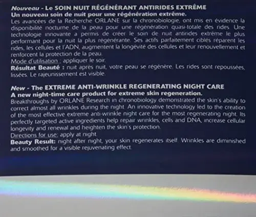 Orlane by Orlane Extreme Anti-Wrinkle Regenerating Night Care -50ml/1.7OZ for WOMEN
