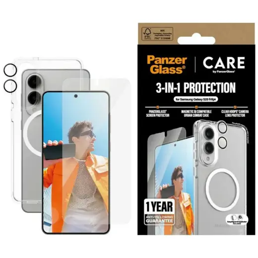 PanzerGlass telefoniümbris Samsung Galaxy S25 Edge jaoks