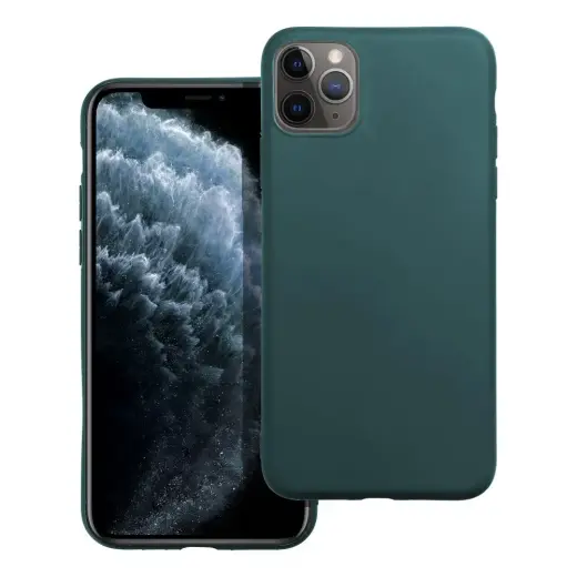 Matt telefono dėklas iPhone 11 Pro Max žalias