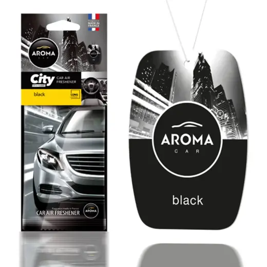 Car air freshener AROMA CAR CITY CARD BLACK
