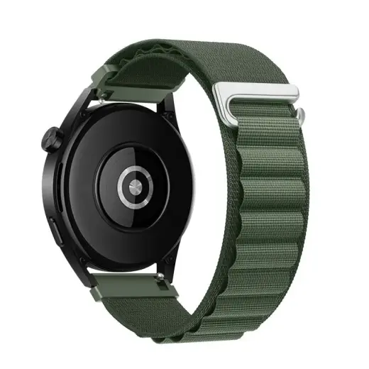 Forcell F-Design išmaniojo laikrodžio dirželis Samsung Galaxy Watch (22 mm) | nailoninis | žalias