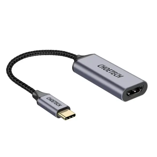 Choetech unidirectional cable adapter HUB USB Type C (male) to HDMI (female) 4K 60Hz gray (HUB-H10)