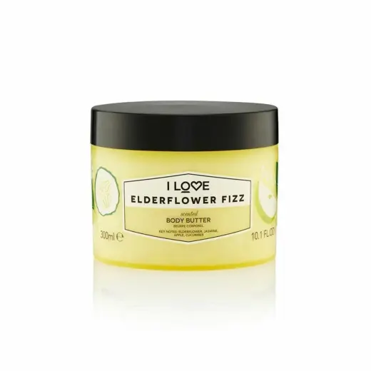 I Love, Signature Collection, Vegan, Hydrating, Elderflower Fizz, Body Butter, 330 ml