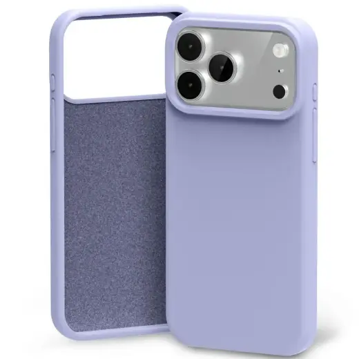 Mercury Silicone чехол для телефона iPhone 17 Pro Max серый лаванда