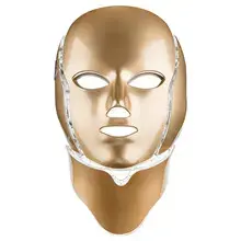 LED Mask + Neck 7 Colors Gold