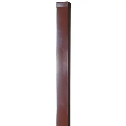 Fence post, square 60x40x1.51mm 2.3m brown