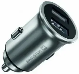 Swissten Metal Premium Car charger 2 x USB 