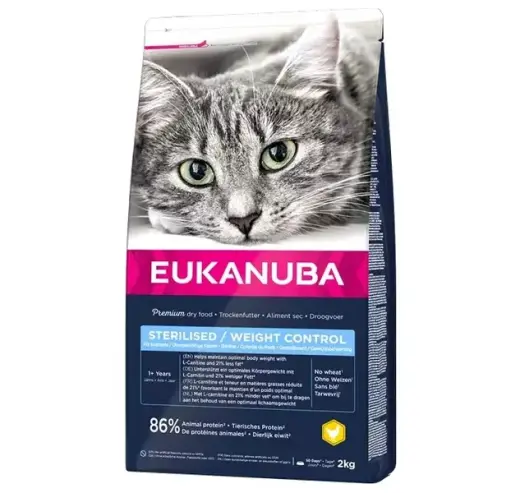 Dry food for cats - Eukanuba CAT Adult STERILISED | WEIGHT CONTROL Chicken 2 kg