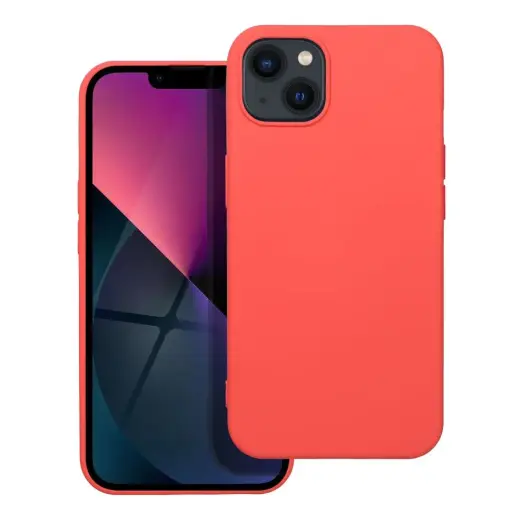 Silicone phone case for iPhone 13 orange