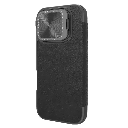 Nillkin Qin Book Prop Case for Apple iPhone 16 Pro Max Classic Black