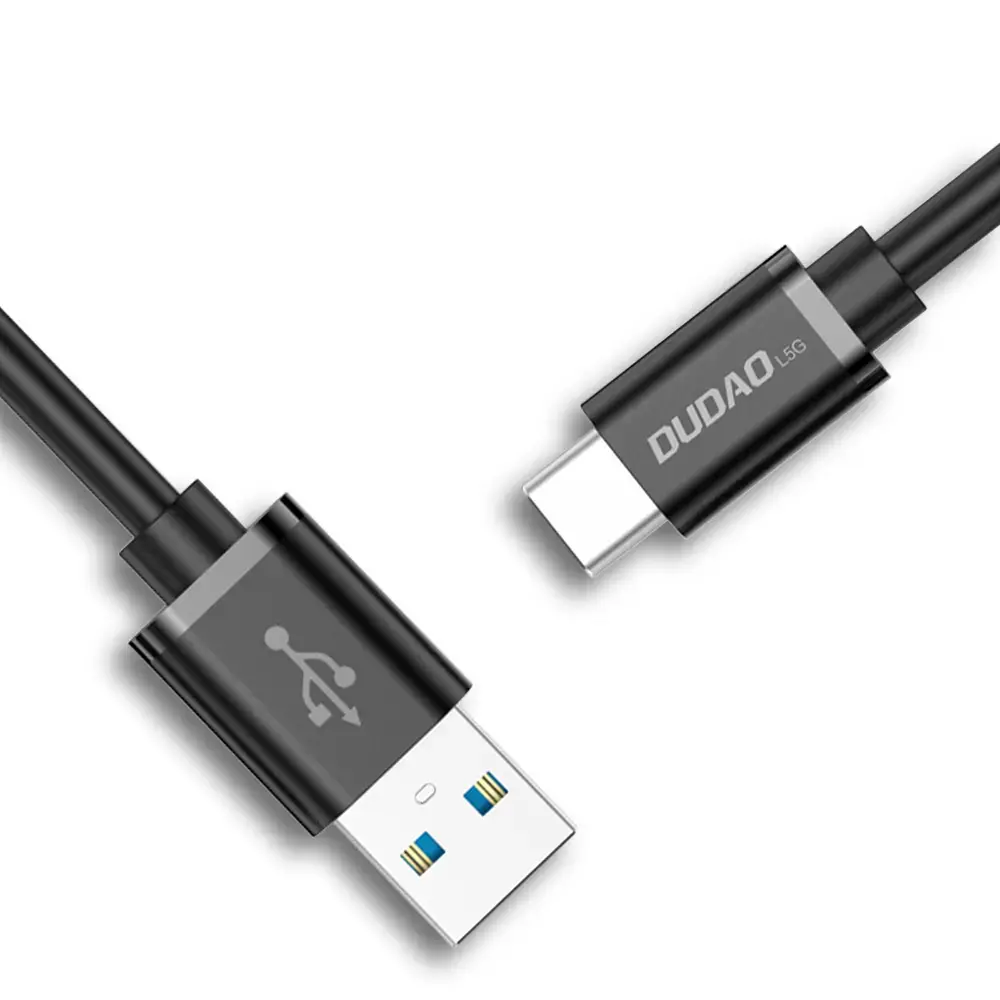 Dudao L5G-black data transfer and charging cable | USB-A to USB-C | 1m | black