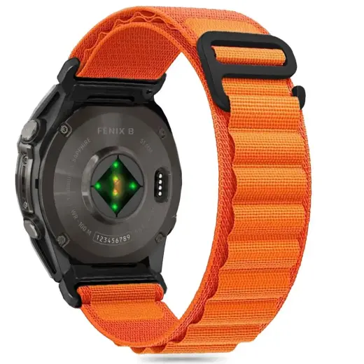 Tech-Protect Nylon Pro Strap for Garmin Fenix 5X | 5X PLUS | 6X | 6X Pro | 7X | 8 (51 MM) - Orange