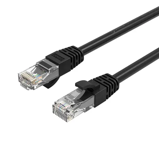 Orico PUG-C6 CAT6 1000Mbps RJ45 Ethernet Network Cable LAN Round 5m - Black