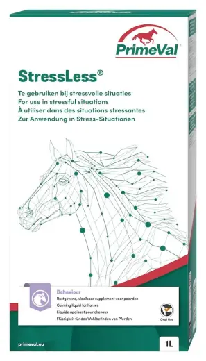 Zirgu piedevas : PrimeVal StressLess Liquid 1L