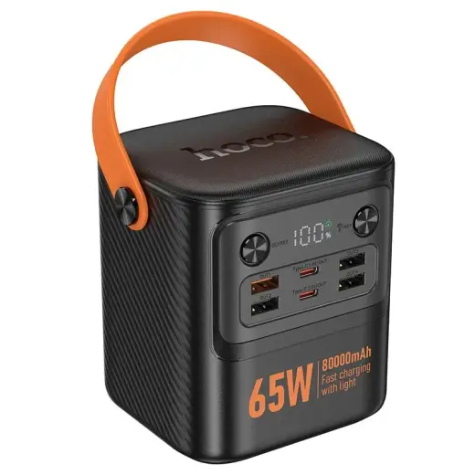 Hoco J152 Pro Tough Power Bank | 80,000 mAh | 65W | PD, QC | USB-C | black