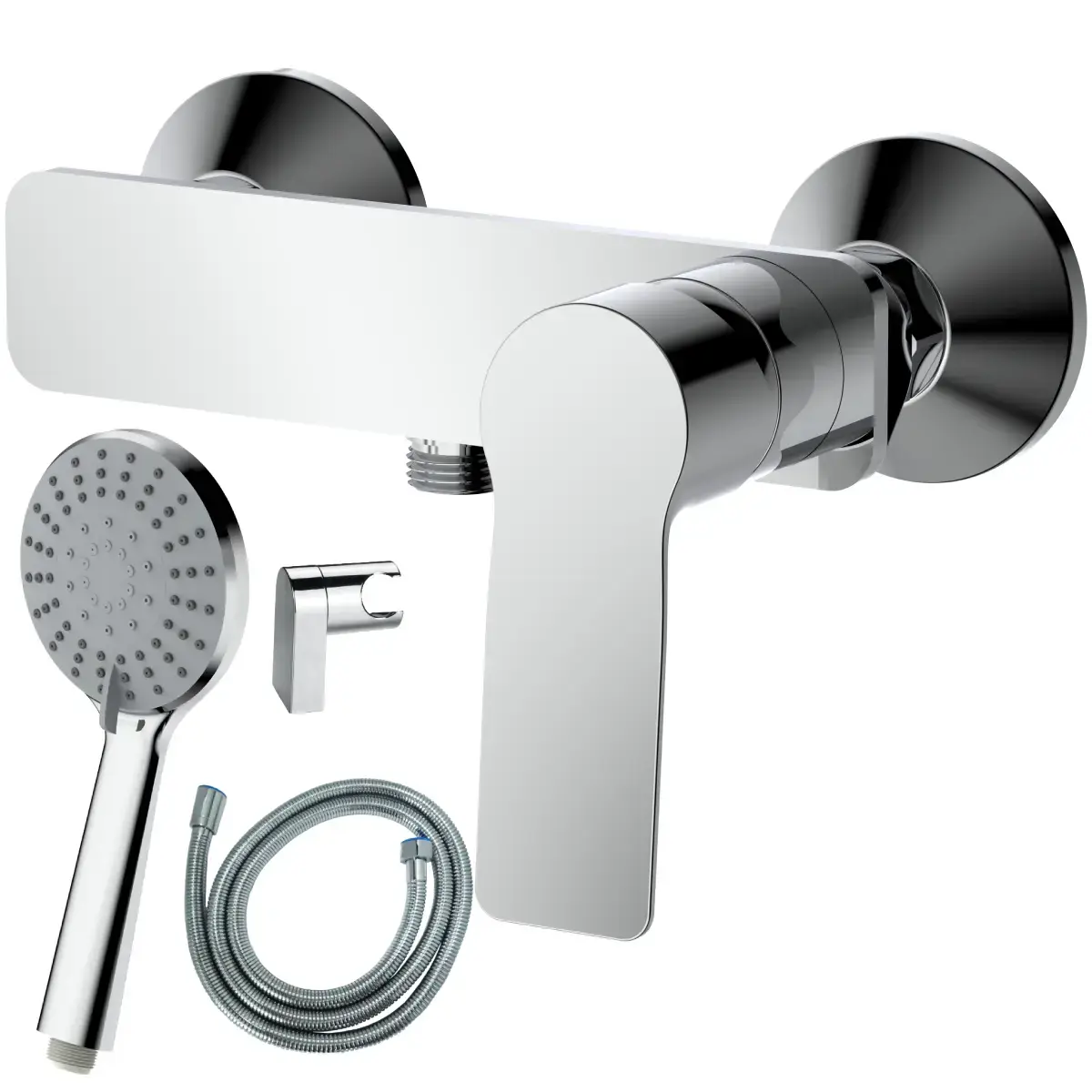 AB Shower mixer tap BRUCE, with shower set, chrome