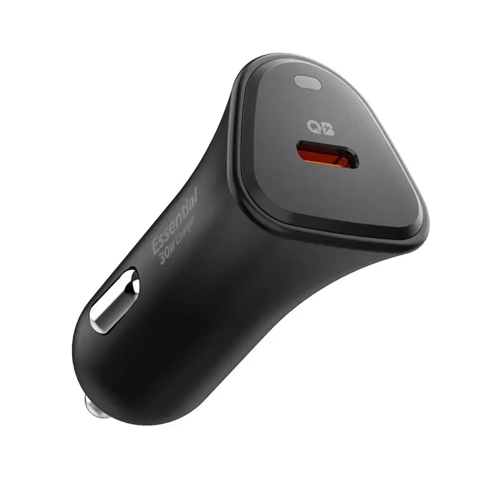 SPIGEN ESSENTIAL EV301 automašīnas lādētājs | 30W | melns