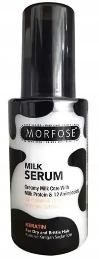Morfose Milk Therapy Serum  Nurishment and Protection  Silkier  Shinier  Healthier-looking and Stronger Hair  Split-end Healing  Provides Softness  Vi