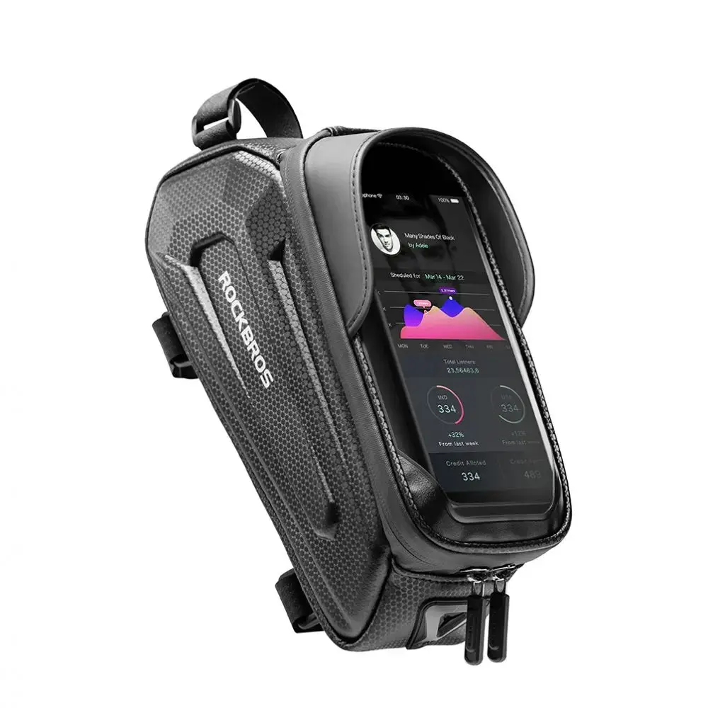 ROCKBROS HARDPOUCH VELOSIPĒDA BAGĀŽNIEKS "M" MELNS