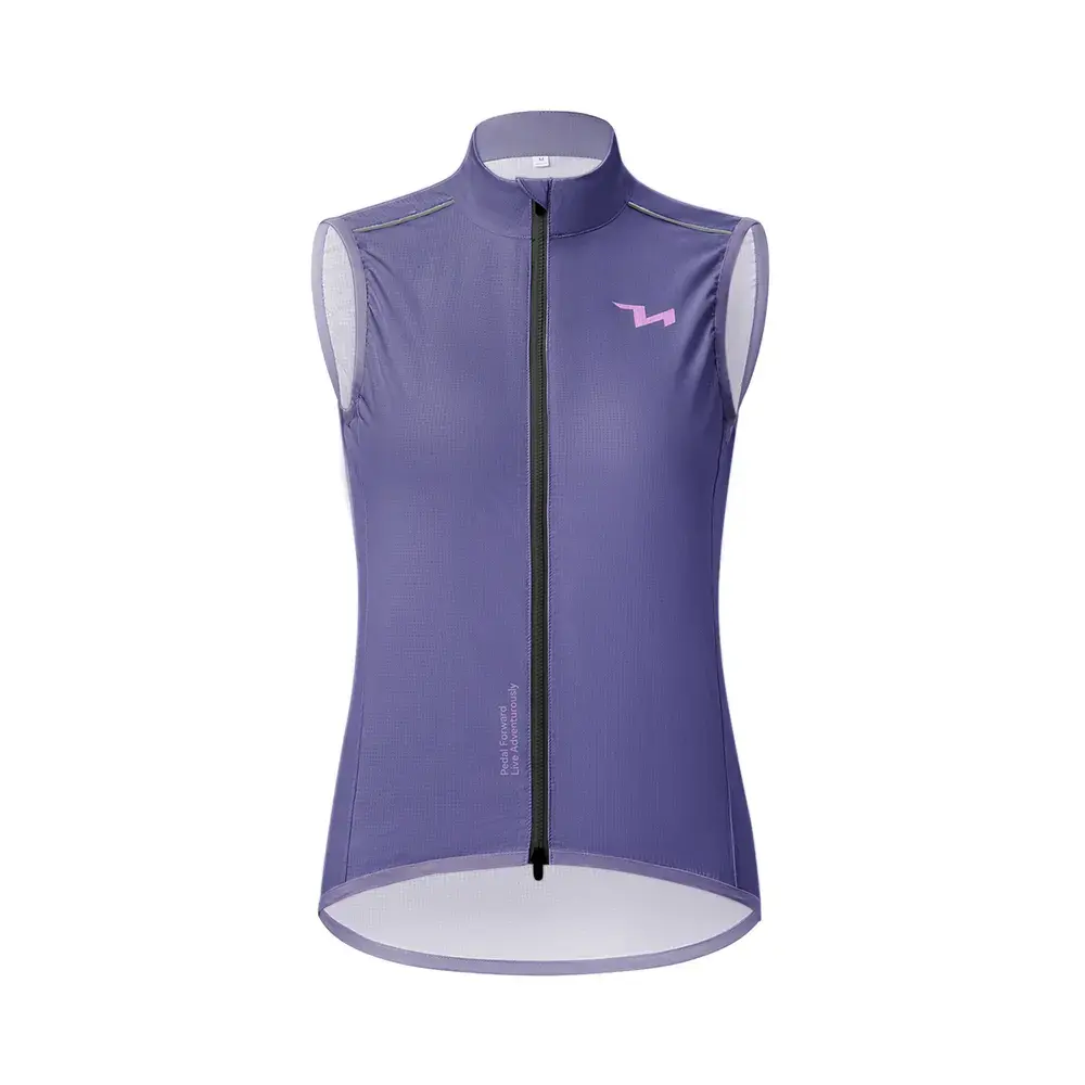 Rockbros MJ008 TVI Windproof Women's Cycling Vest S - Purple