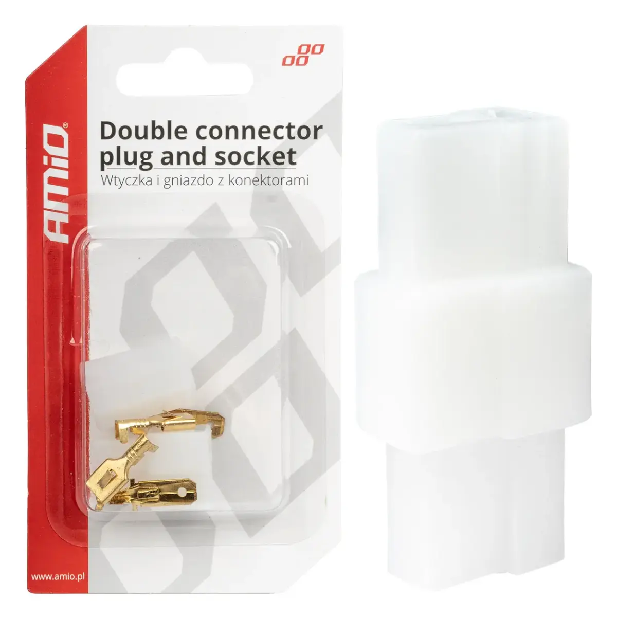 Connector plug and socket set AMIO-03512