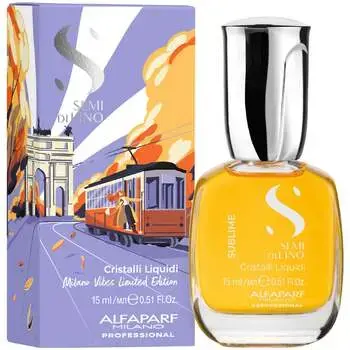 Alfaparf Milano Semi Di Lino Sublime Cristalli Liquidi Limited Edition - Rozjasňující sérum na vlasy 15ml